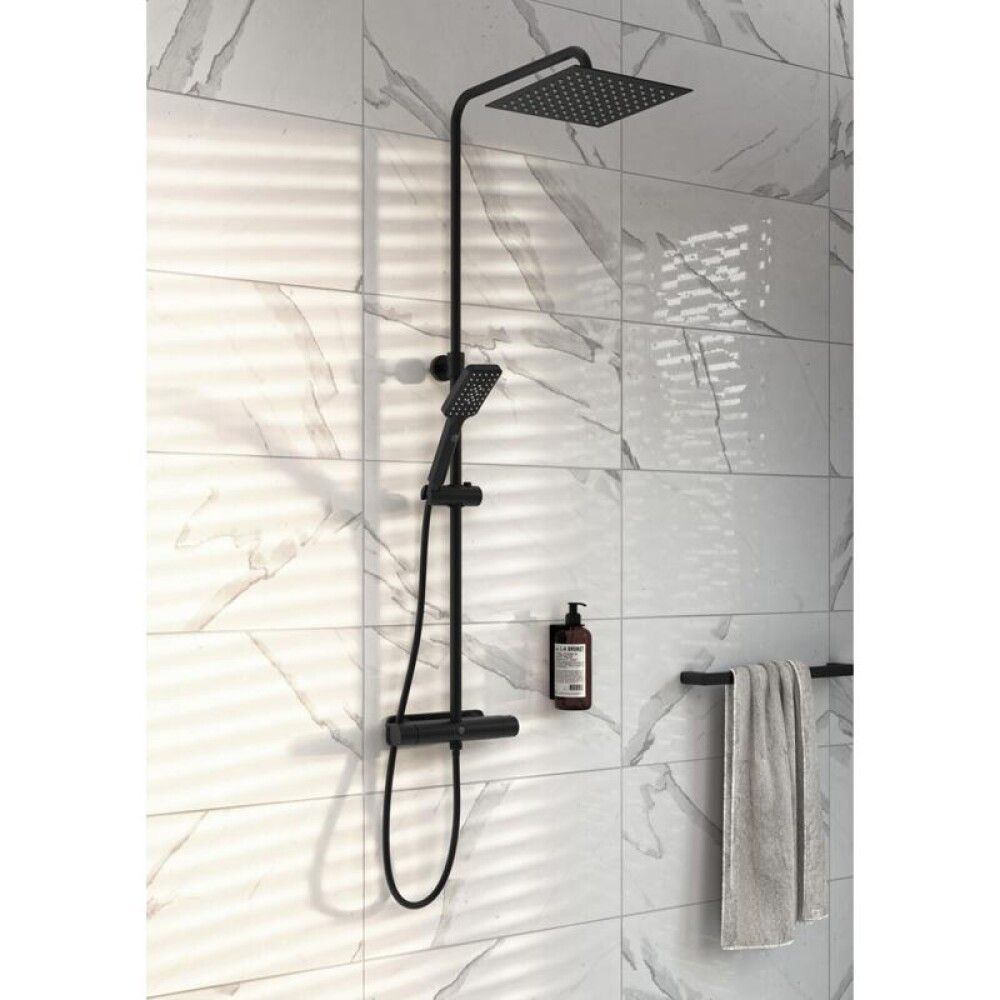 Dušikomplekt Gustavsberg Estetic Square matt must 25 × 25 cm