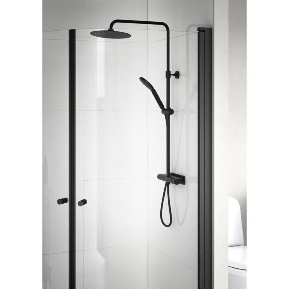 Dušikomplekt Gustavsberg Estetic Round matt must Ø 25 cm