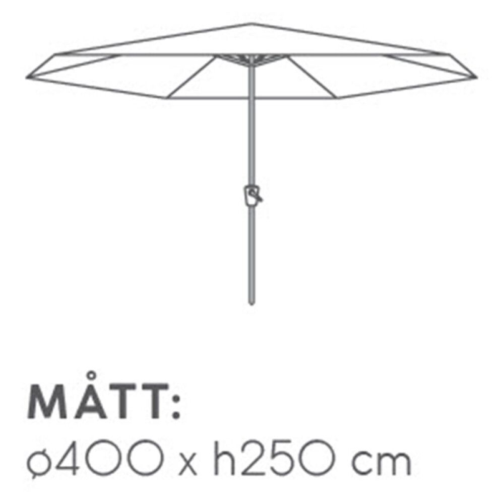 Päikesevari Trentino II Ø 400 cm Antratsiit