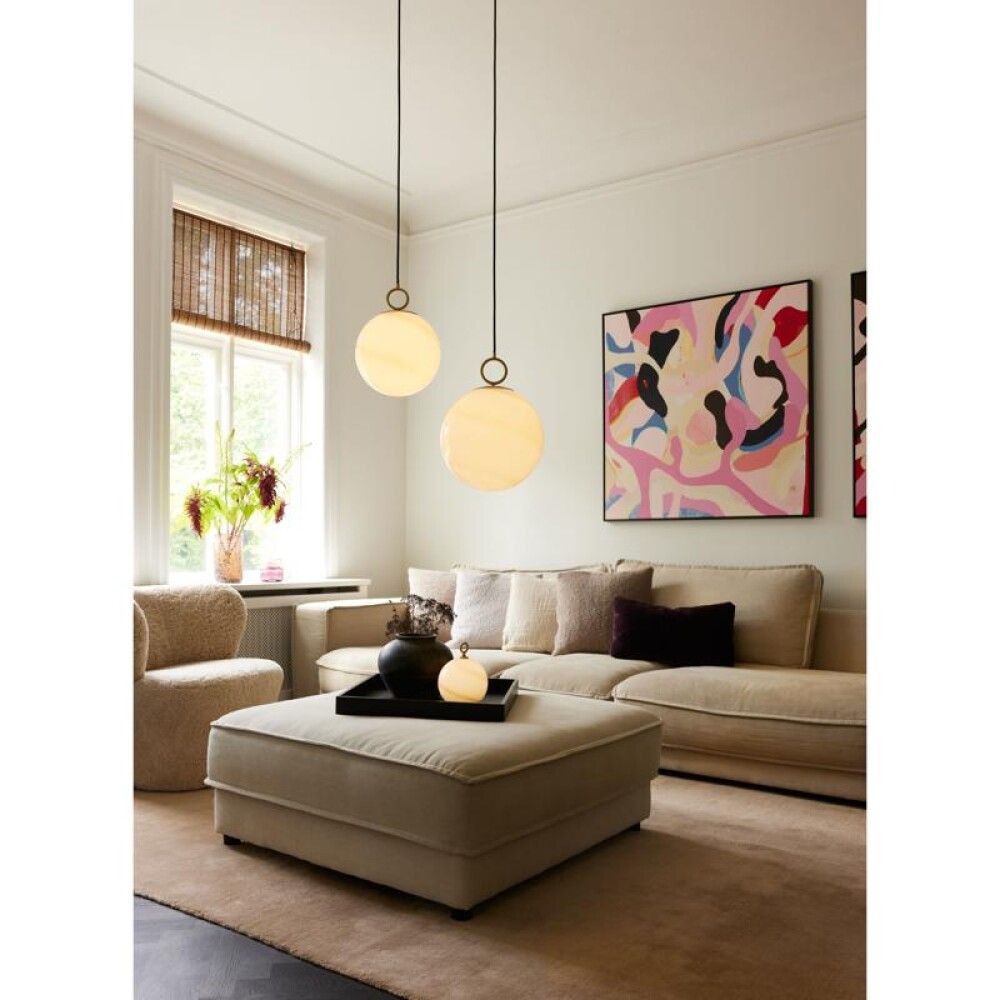 Lauavalgusti Halo Design Stockholm Ø 15, pruun marmor akuga