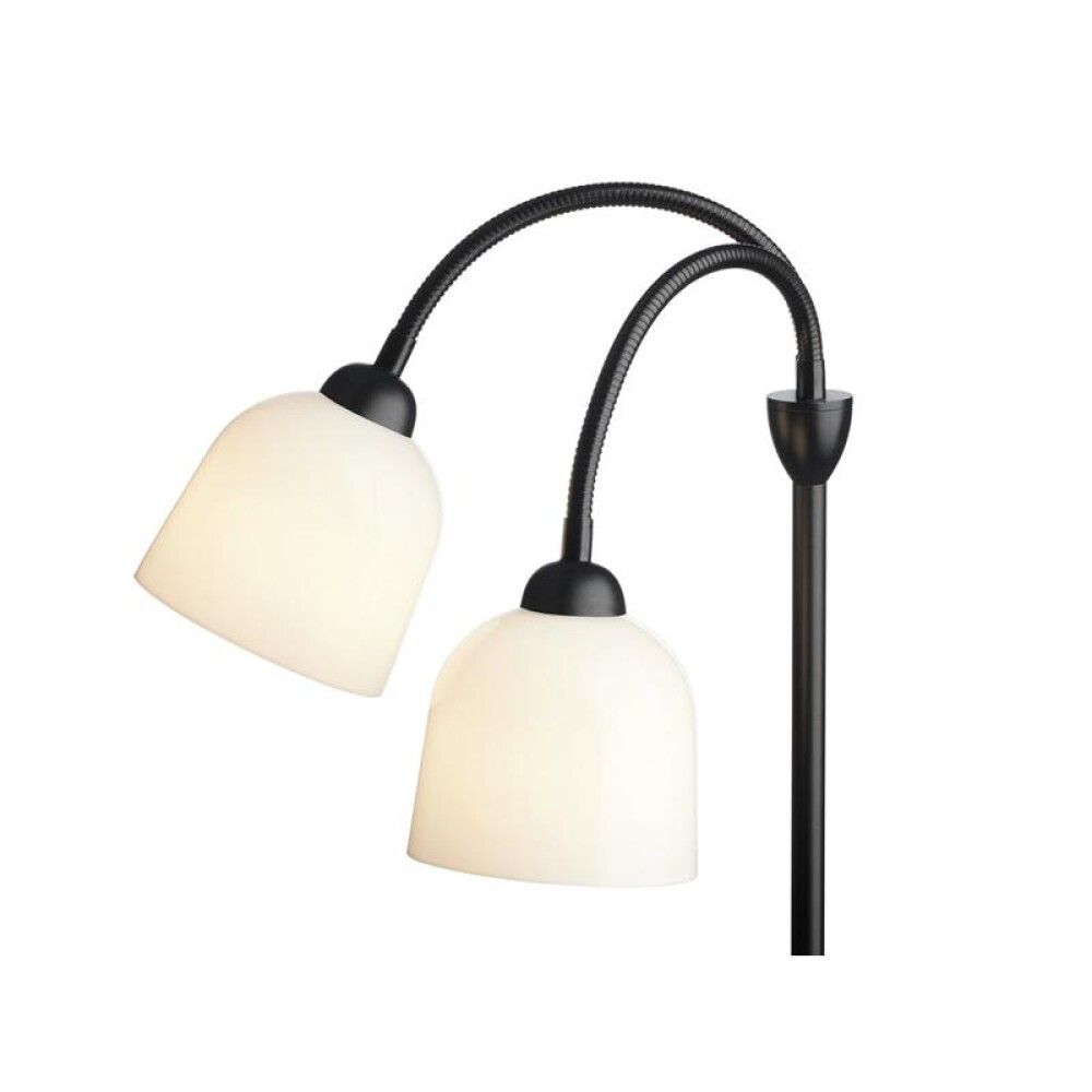 Põrandavalgusti  Halo Design Glow 2-osaline, must/opaal