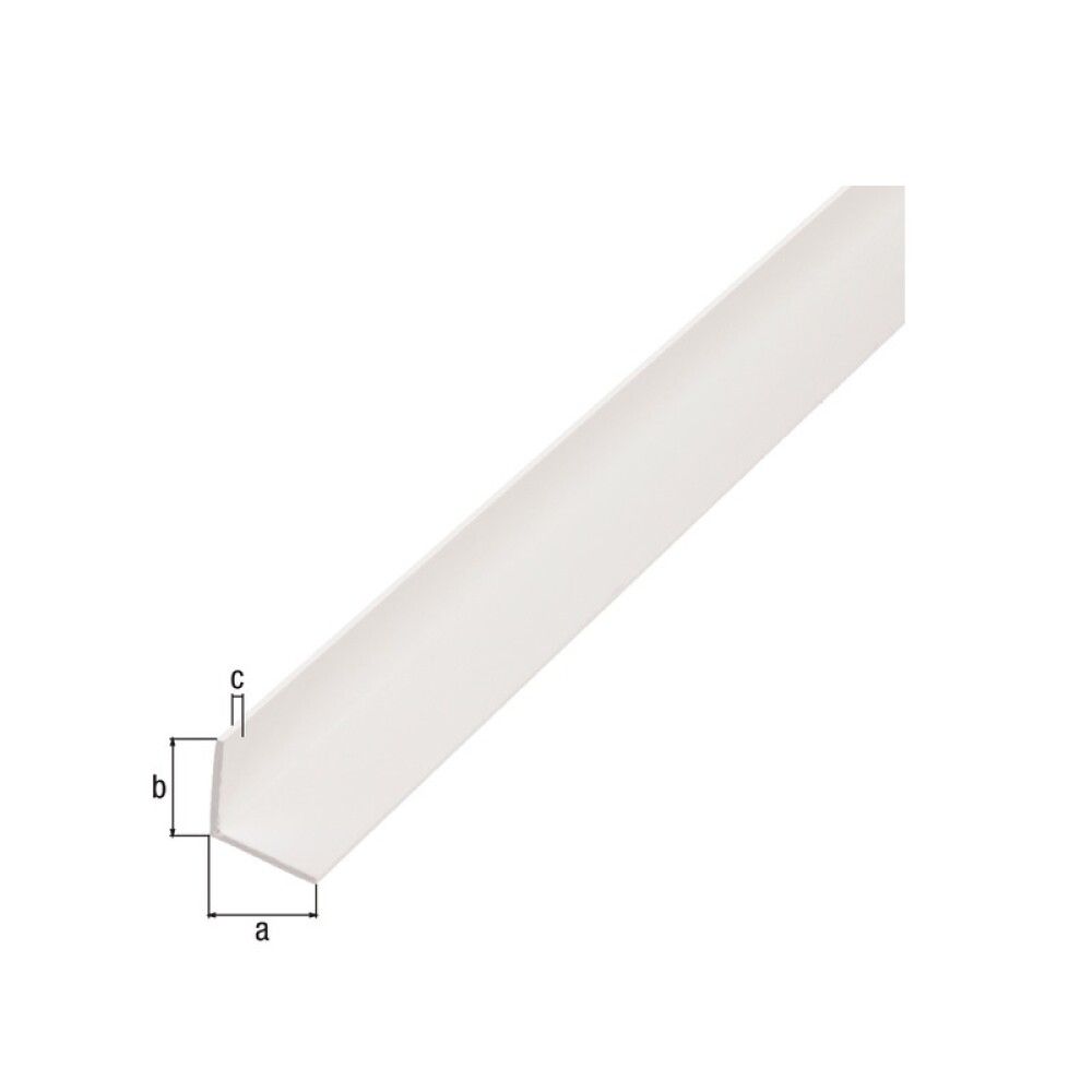Nurgaprofiil plast valge 25 x 25 x 1000 mm