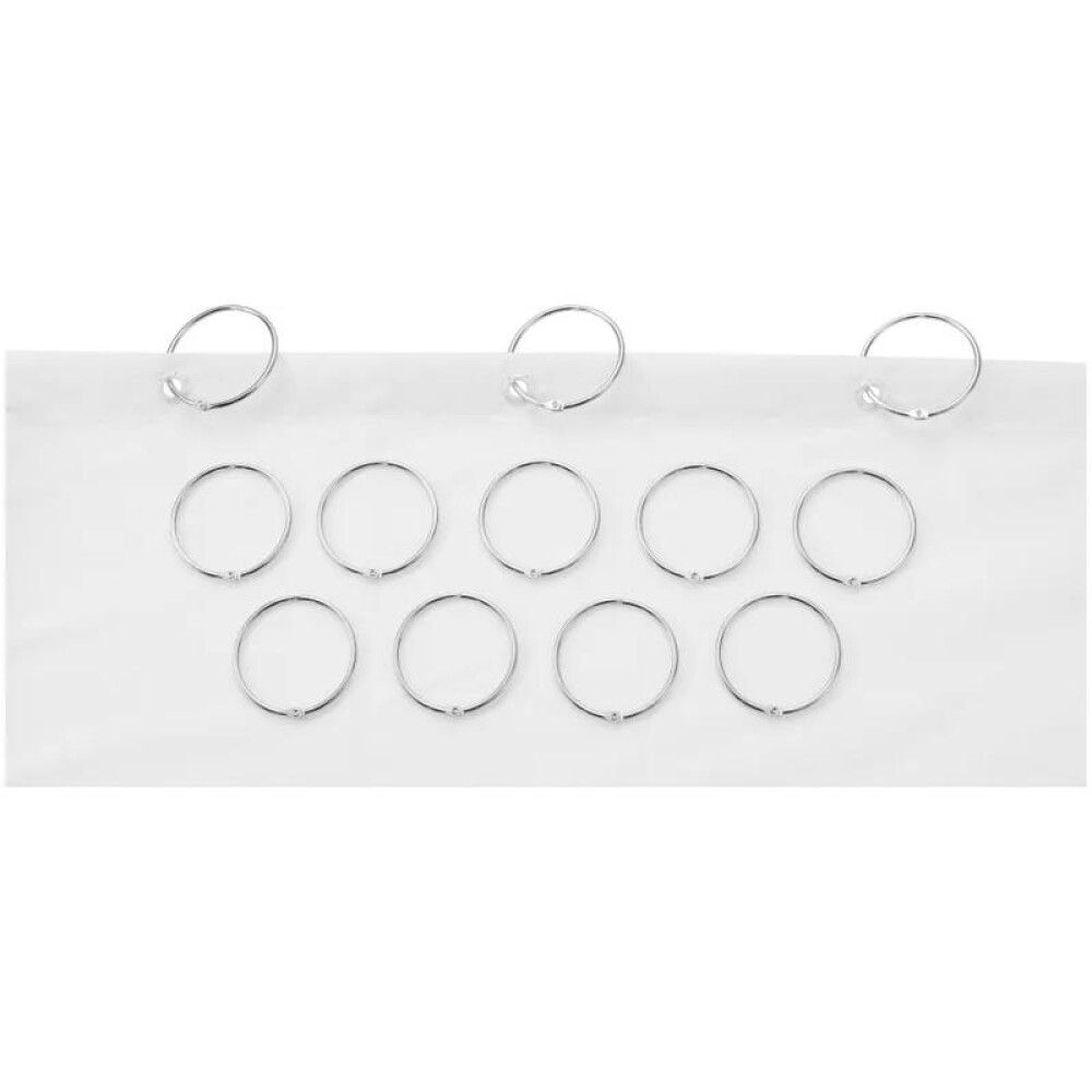 Dušikardina rõngad Diaqua Fares kroom Ø 5,5 cm 12 tk/pakk