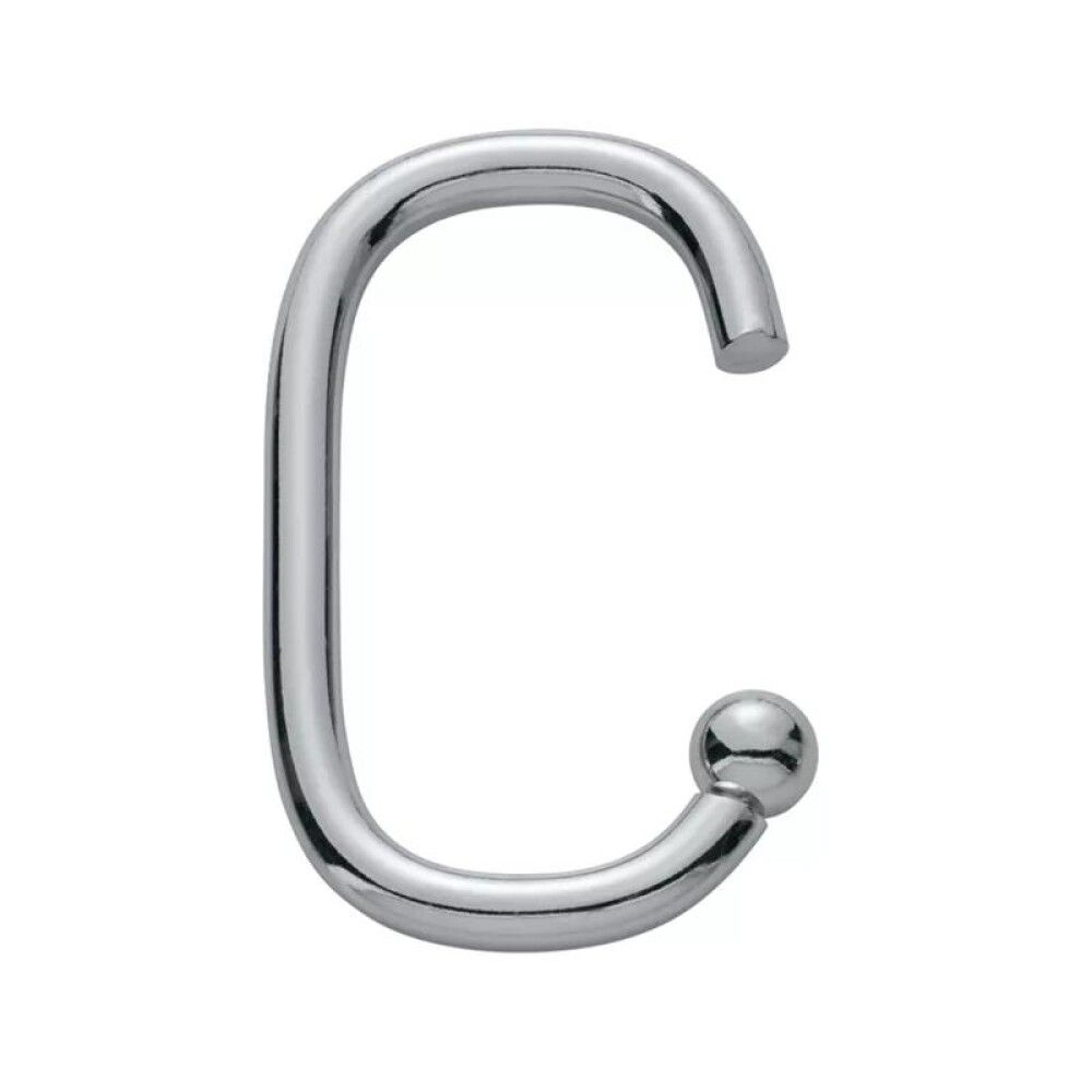 Dušikardinarõngas Diaqua Yara kroom 6,5 × 3,5 cm 12 tk/pk