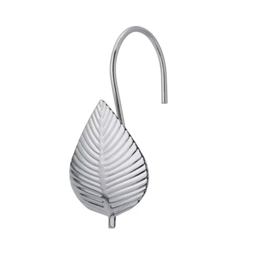 Dušikardina rõngad Diaqua Leaf kroom 7 x 4,5 cm 12 tk/pakk