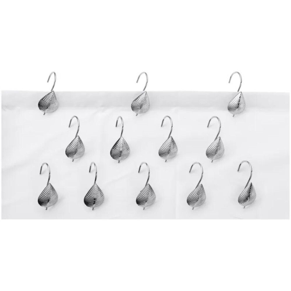 Dušikardina rõngad Diaqua Leaf kroom 7 x 4,5 cm 12 tk/pakk