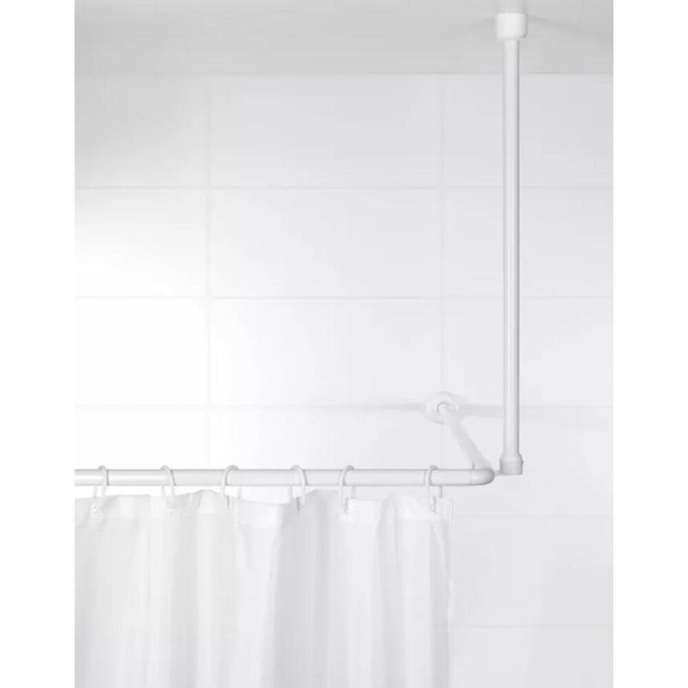 Laekinnitus dušikardinapuule Diaqua Basic Ø 2,2 x 60 cm Valge