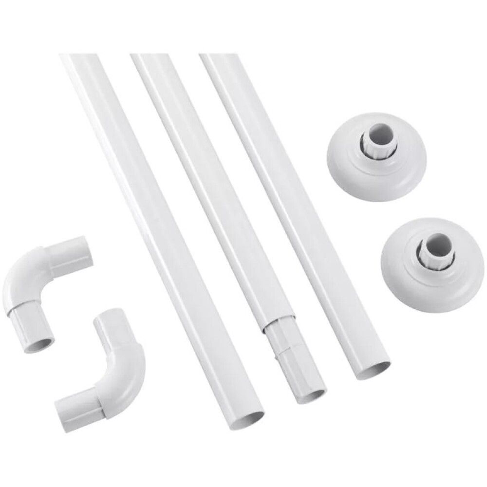 Dušikardintoru Diaqua Ø 2,2 × 90 × 80 × 90 cm valge