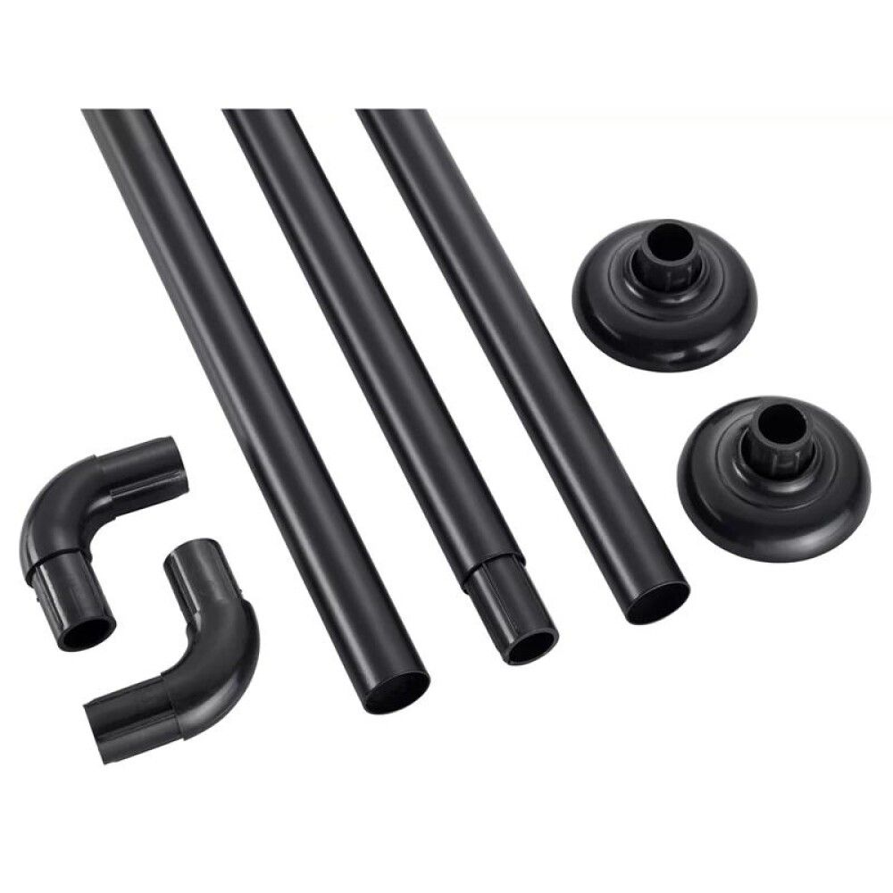 Dušikardina toru Diaqua Ø 2,2 x 90 x 80 x 90 cm Must