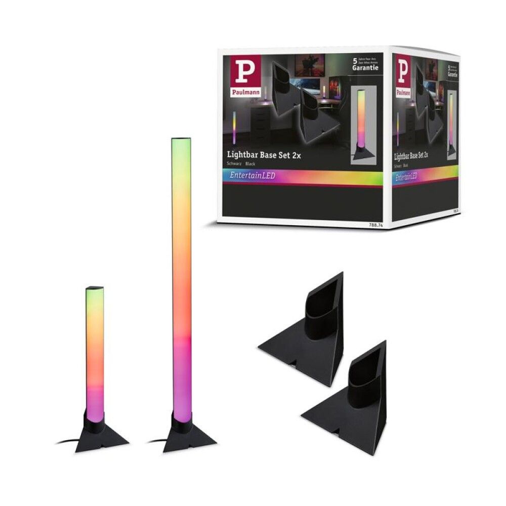 Valgusposti-aluse komplekt  Paulmann Base Vertical must