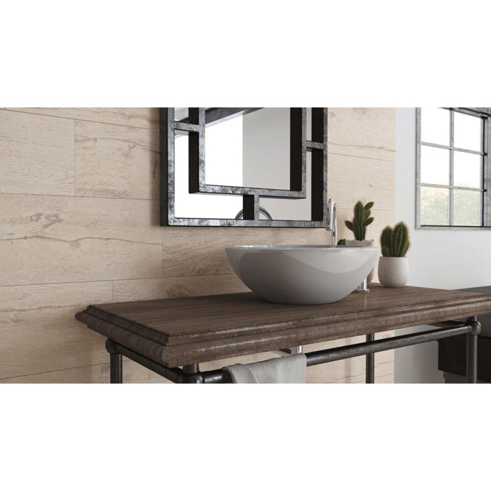 Põrandaplaat Fable valge 22,5 x 90 cm