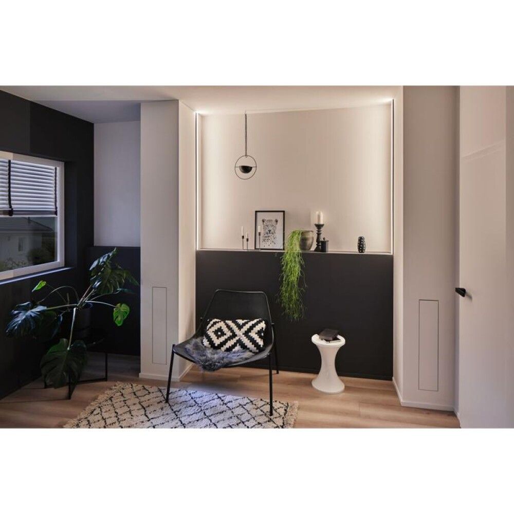 LED-valgusriba profiil Paulmann Square 200 cm must