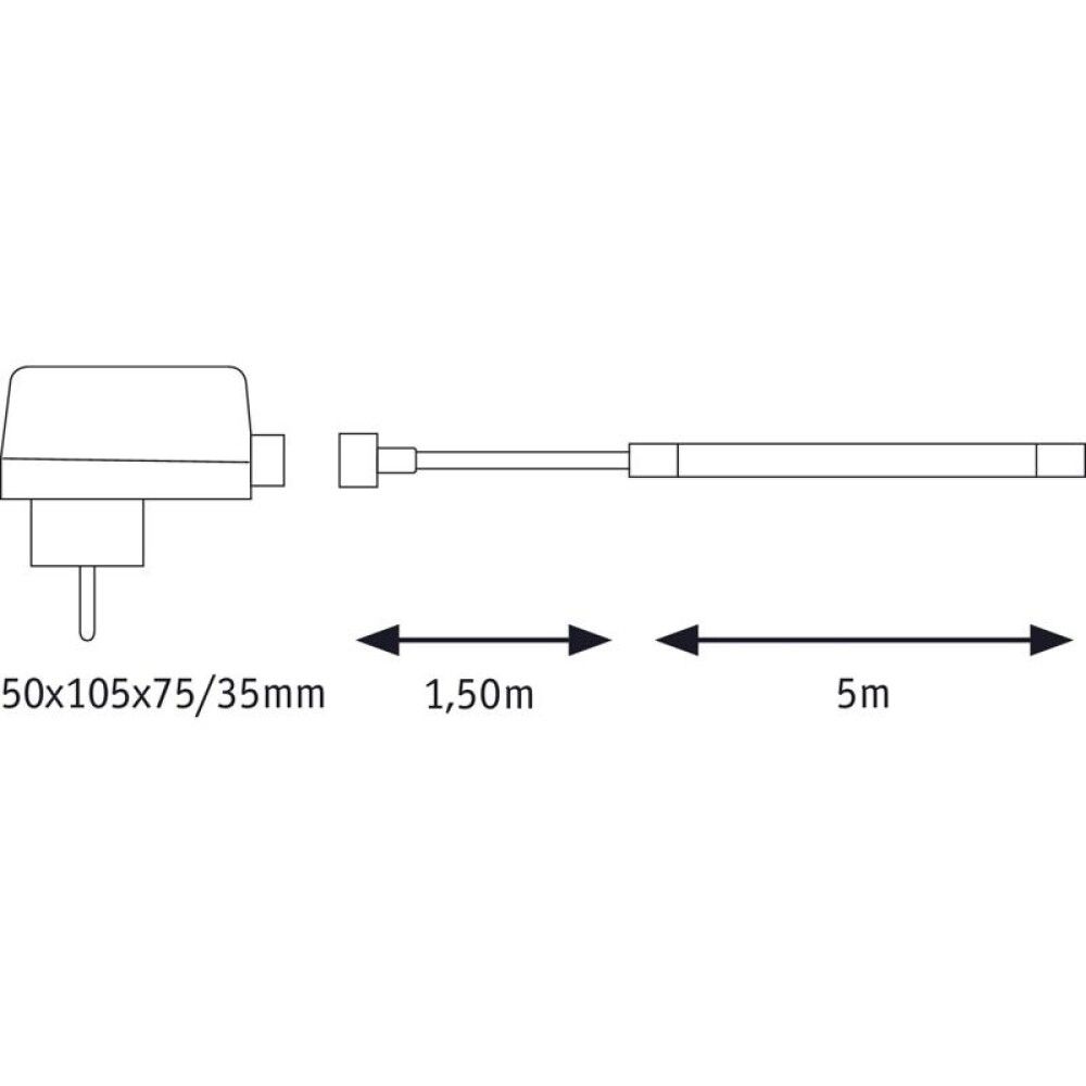 LED-valgusriba Paulmann SimpLED Outdoor külm valgus 5 m