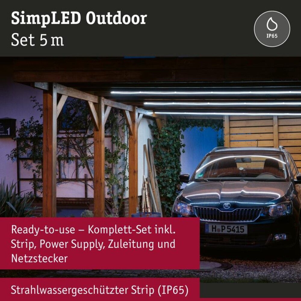 LED-valgusriba Paulmann SimpLED Outdoor külm valgus 5 m