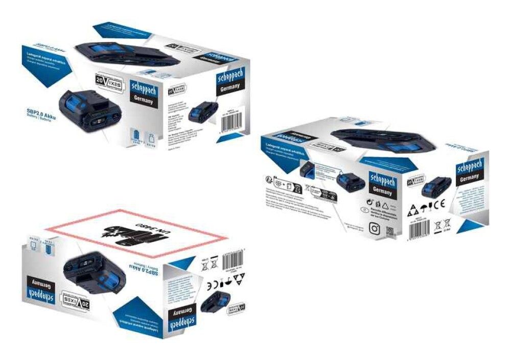 Aku Scheppach SBP2.0 20 V 2,0 Ah