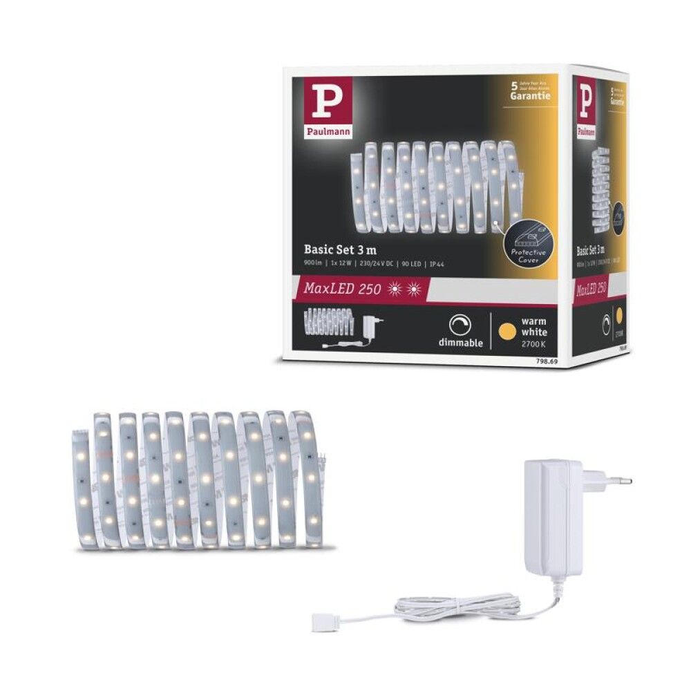 LED- valgusriba Paulmann Maxled Basic 250 soe valge 3 m