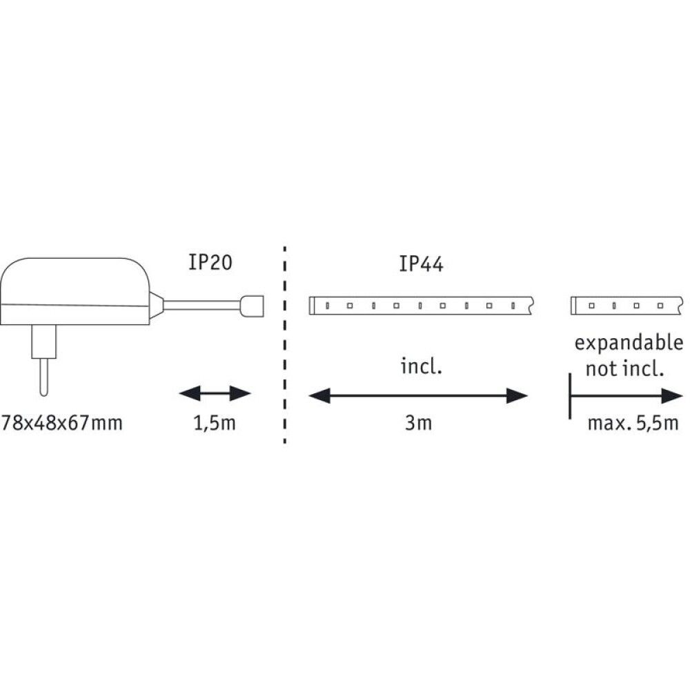 LED- valgusriba Paulmann Maxled Basic 250 3 m