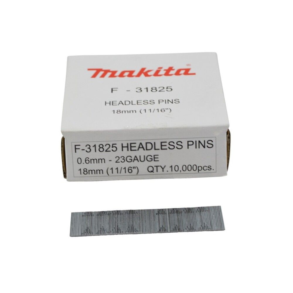 PIN naelad Makita 0,6 x 25 mm 23ga teras 10000 tk