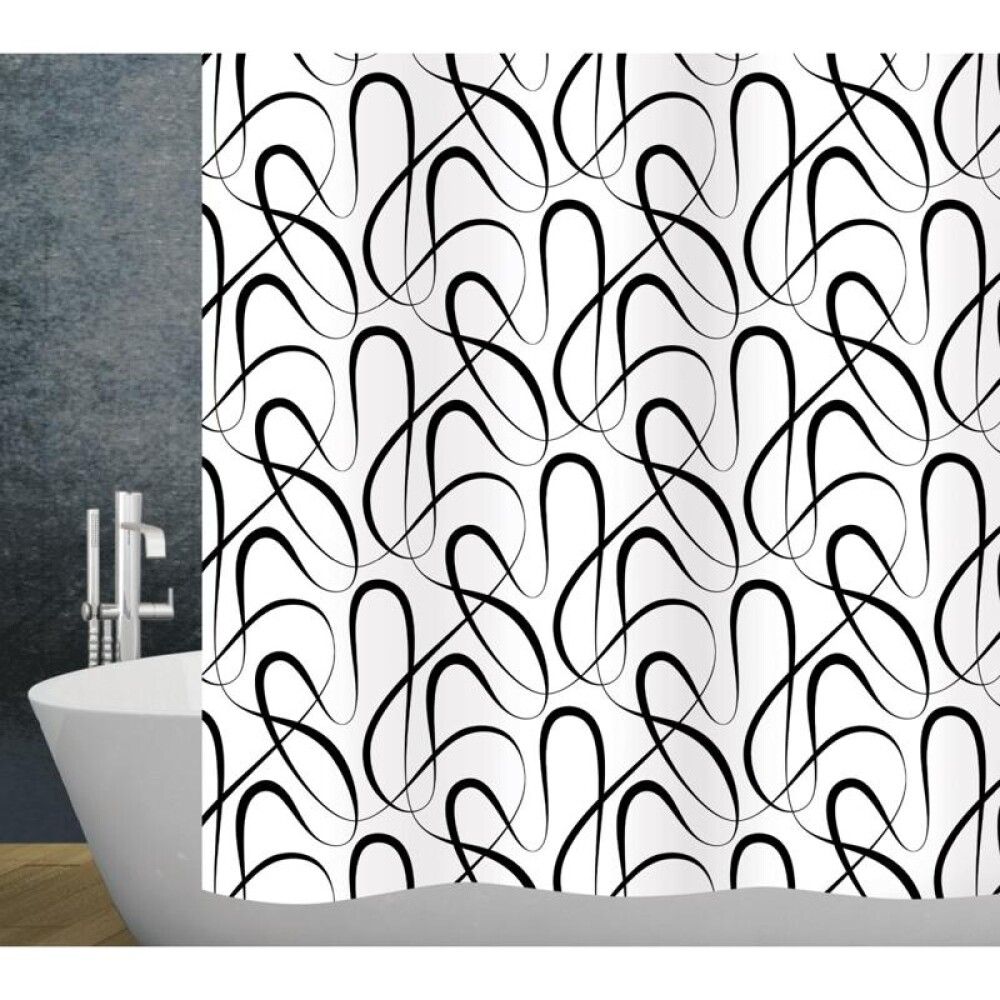 Dušikardin Diaqua Swing must-valge tekstiil