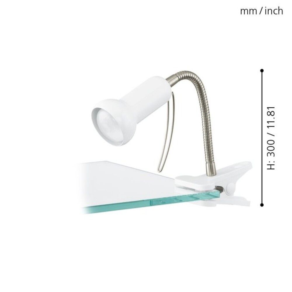 Klipsvalgusti Eglo Fabio Valge