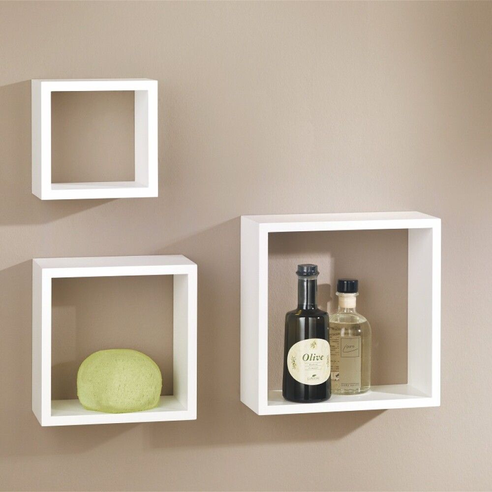 Seinariiulite komplekt Dolle Frame valge 3 tk