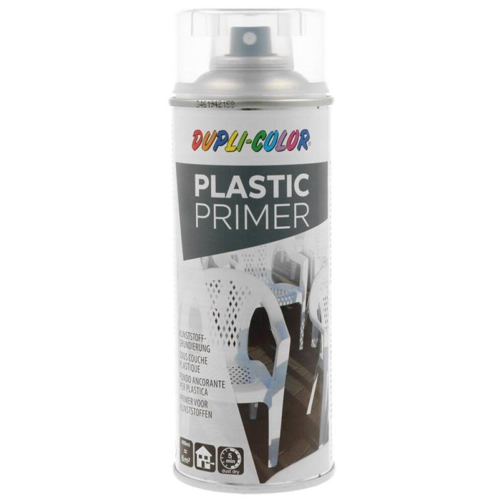 Aerosoolvärv Dupli-Color Plastic Primer 400 ml, värvitu