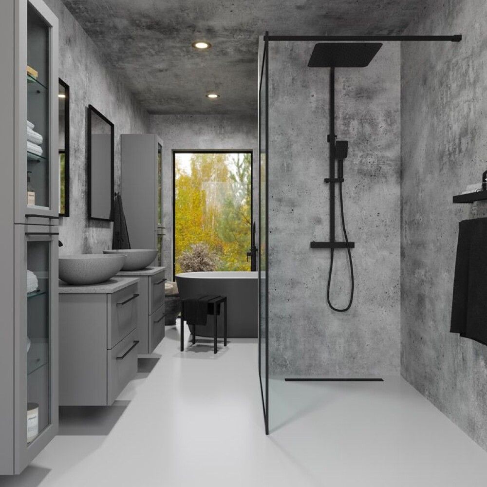 Dušisein Camargue Frame 100 cm must matt