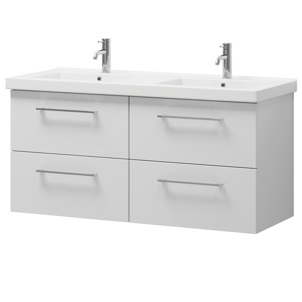 Valamukapp valamuga Camargue Malte matt valge 2 x 60 cm