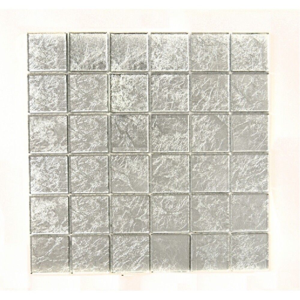 Klaasmosaiik Quadrat hõbedane 30 x 30 cm
