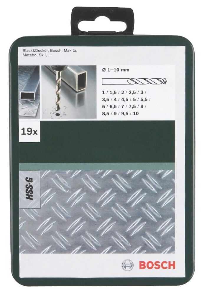Metallipuuride komplekt HSS-G 19-osaline