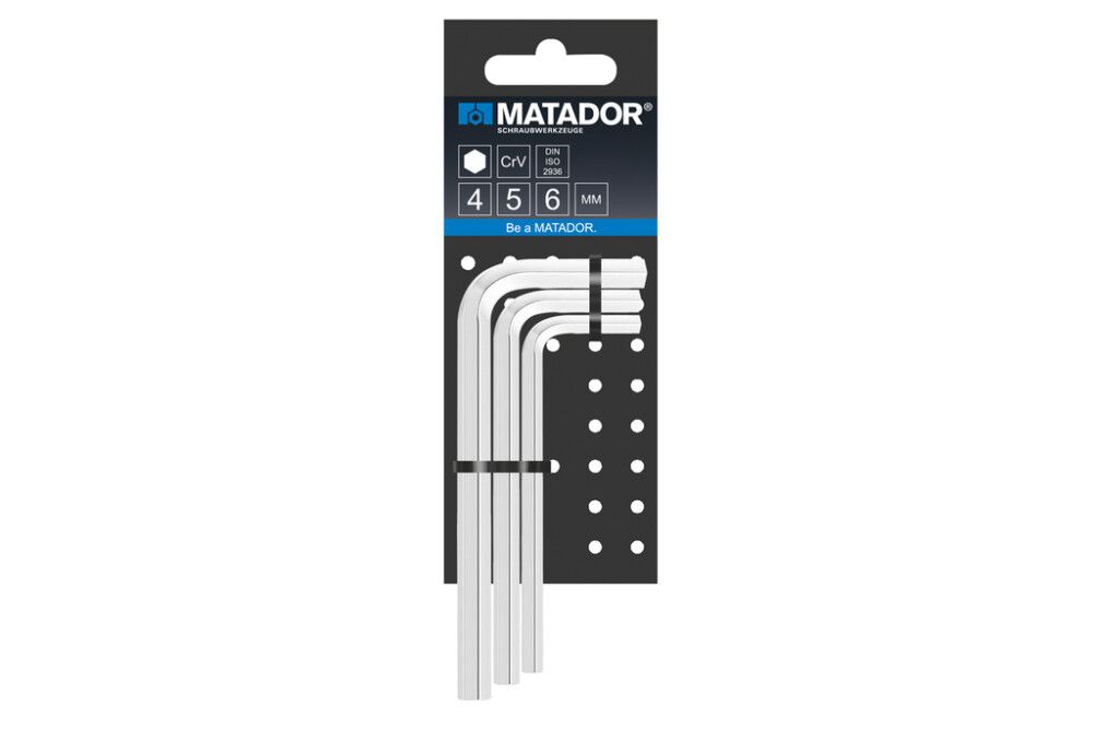 Kuuskantvõtmete komplekt 4 - 6 mm