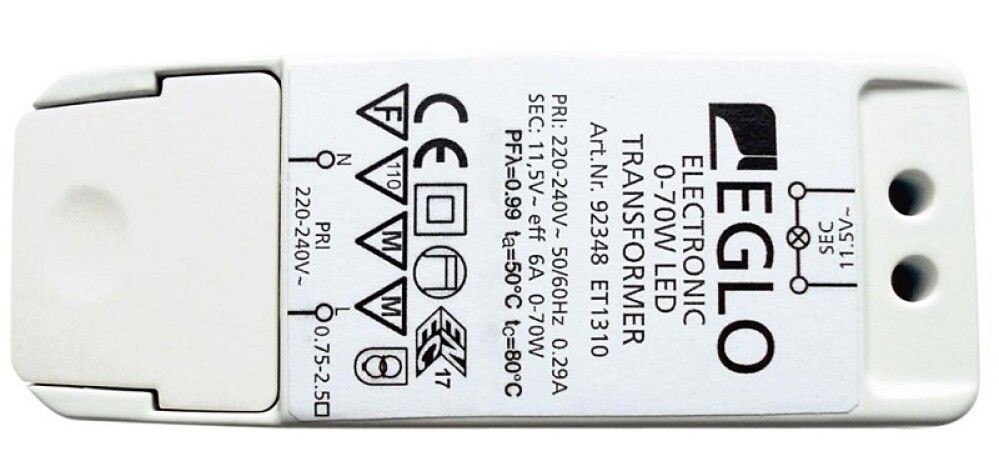 Trafo Eglo 0-70 W / 0-40 W