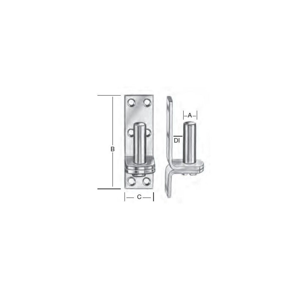 Hinge tapp 126 x 40 mm