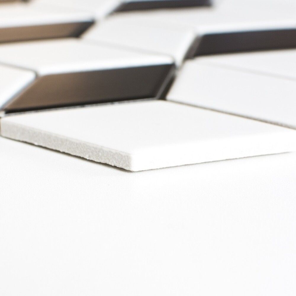 Mosaiik Trühvel 3D must/valge 26,6 x 30,5 cm