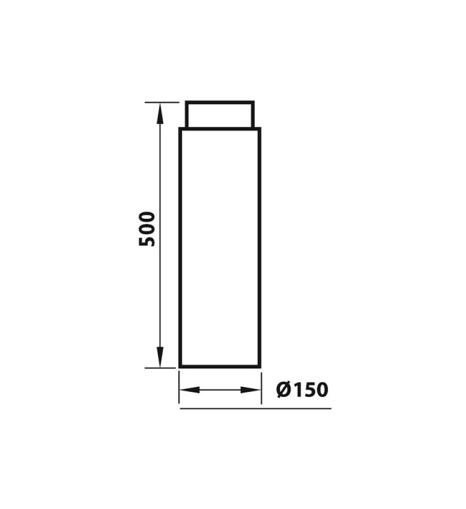 Suitsutoru Aduro Ø 150 mm 500 mm