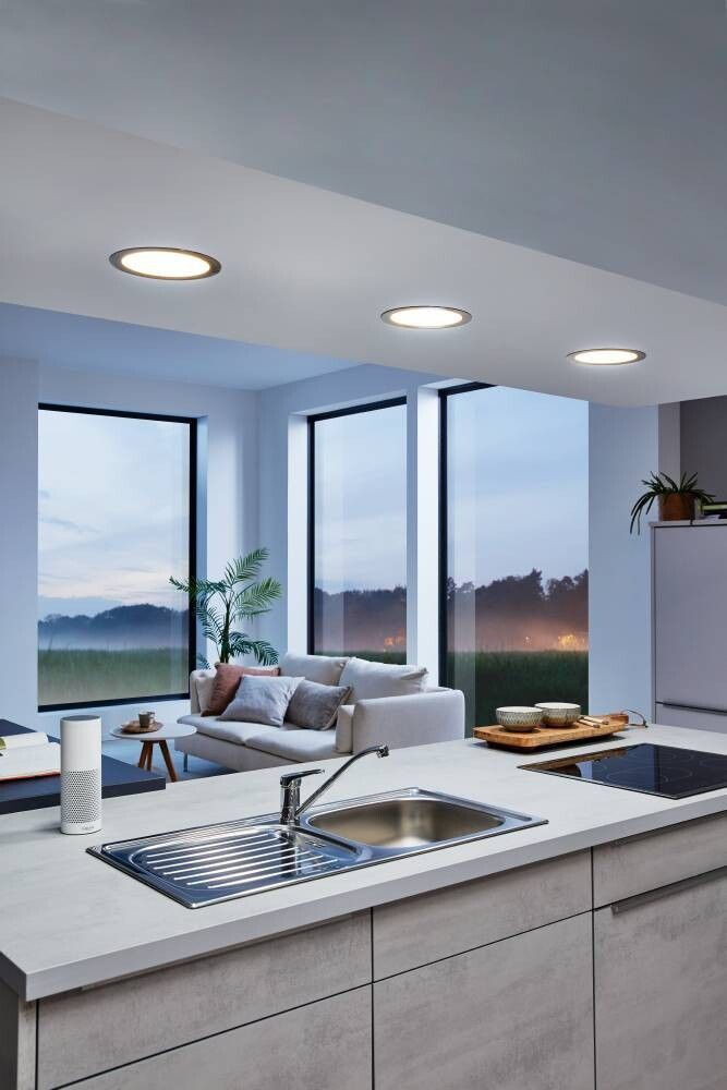 Süvistatav LED-kohtvalgusti Eglo Connect Fueva-Z Ø 16,5 cm must