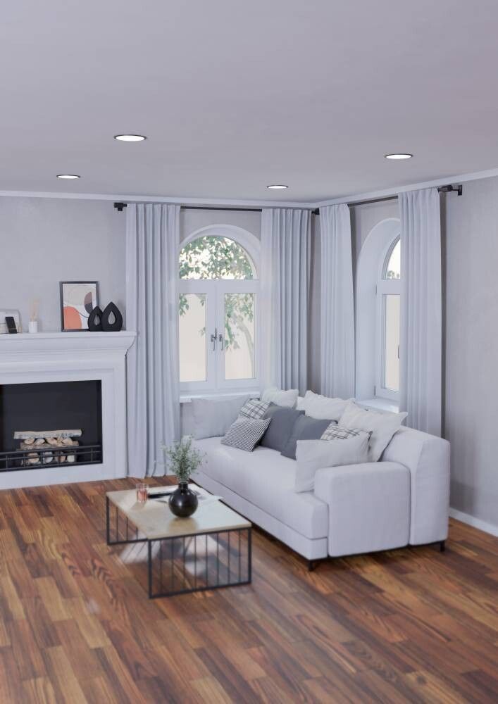 Süvistatav LED-kohtvalgusti Eglo Connect Fueva-Z Ø 16,5 cm must