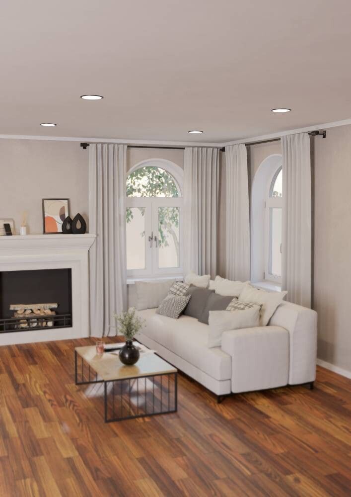 Süvistatav LED-kohtvalgusti Eglo Connect Fueva-Z Ø 16,5 cm must