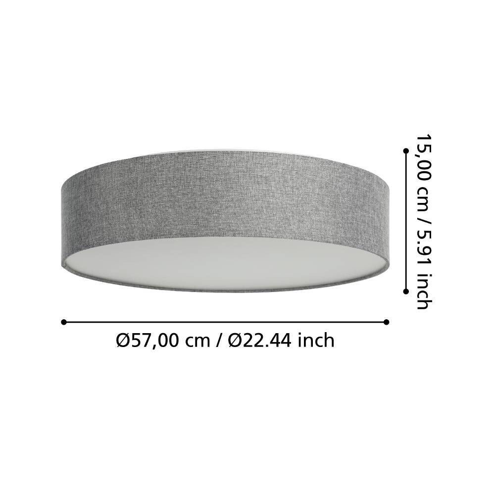 LED-laevalgusti Eglo Connect Romao-Z RGB Ø 57 cm hall