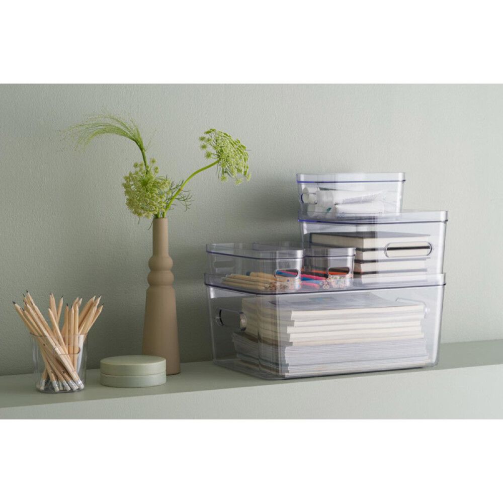 Kaas SmartStore Compact säilituskarbile L läbipaistev 40 x 29,5 x 2,6 cm