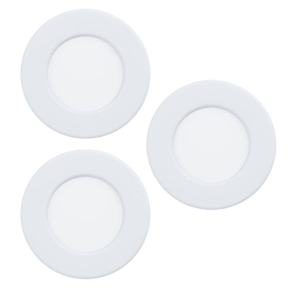 Süvistatavate LED-kohtvalgustite komplekt Eglo Connect.z Fueva 6-Z RGB/CCT Ø 8,8 cm valge
