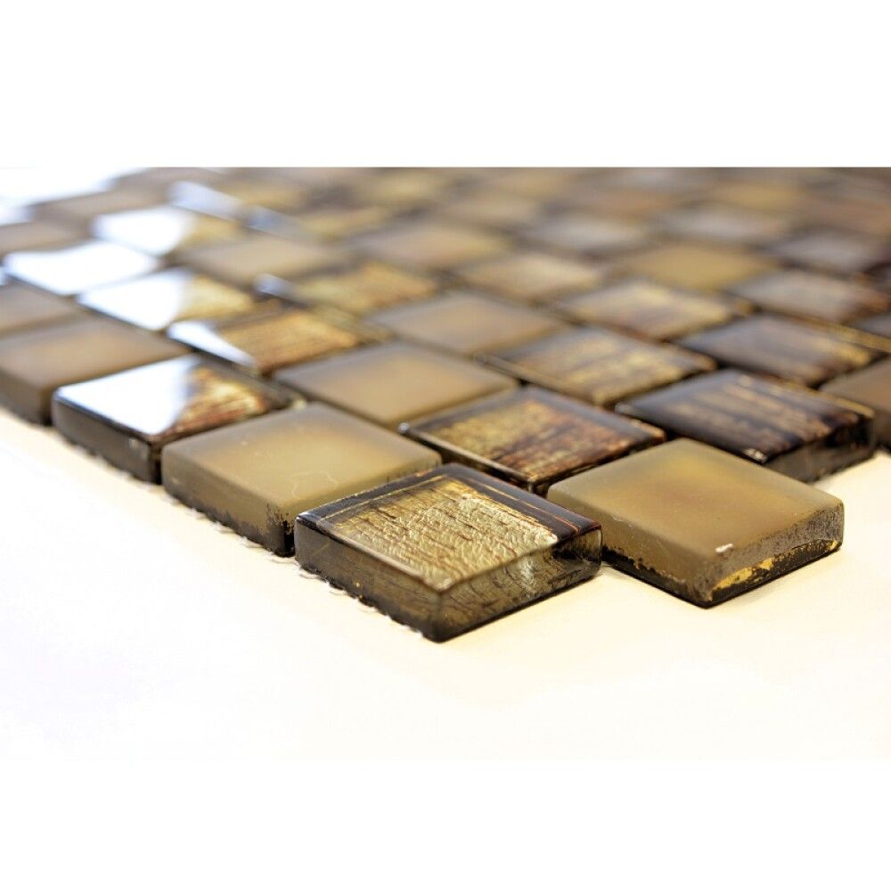 Klaasmosaiik pruun matt 28,6 x 31,8 cm