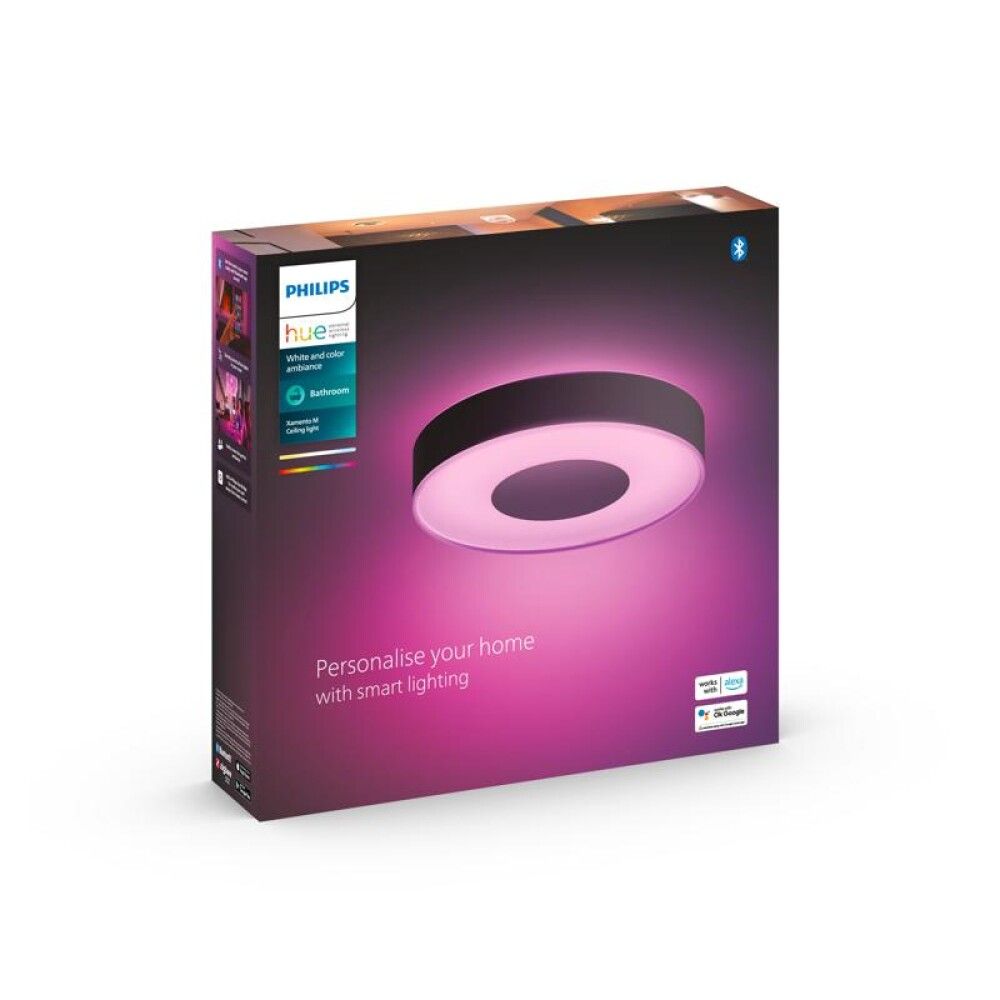 LED-laevalgusti Philips Hue Xamento M Ø 38,1 cm must