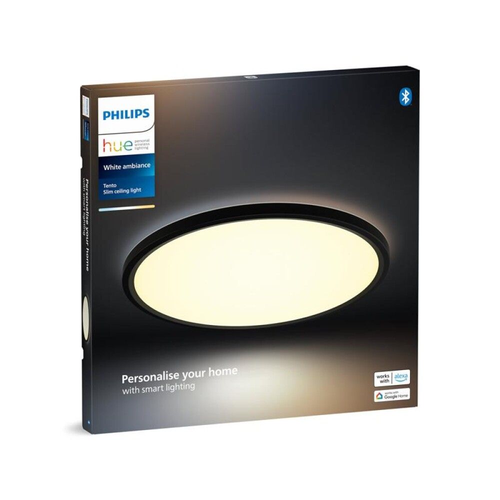 Laevalgusti Philips Hue Tento must Ø 42 cm