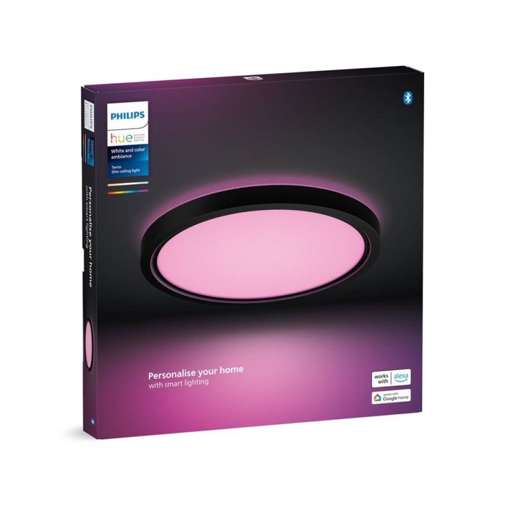 Laevalgusti Philips Hue Tento must Ø 30 cm