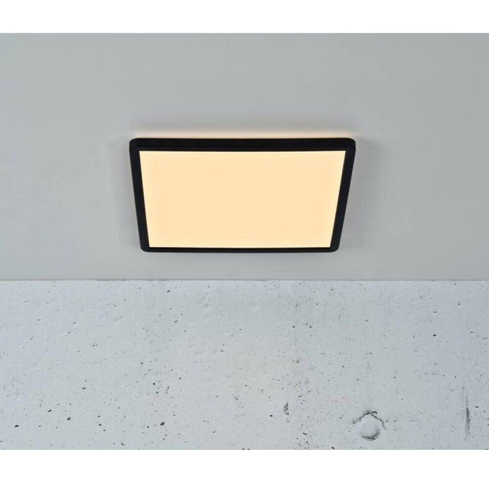 LED-laevalgusti Nordlux Oja 29,4 x 29,4 cm must