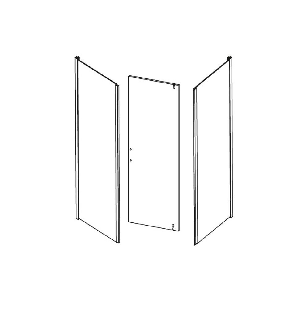 Esiklaasid ja uks Camargue Skärgård läbipaistev