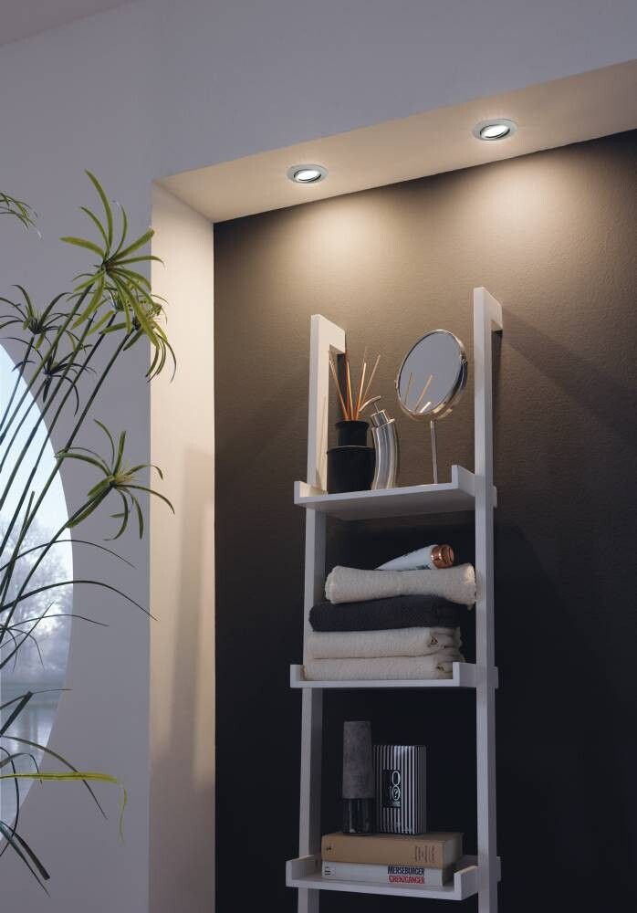 Süvistatav kohtvalgusti Pineda 3-osa harjatud teras, suunatav