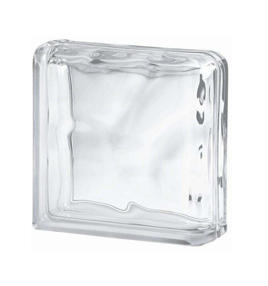 Klaasplokk Pilv nurk värvitu 19 x 19 x 8 cm