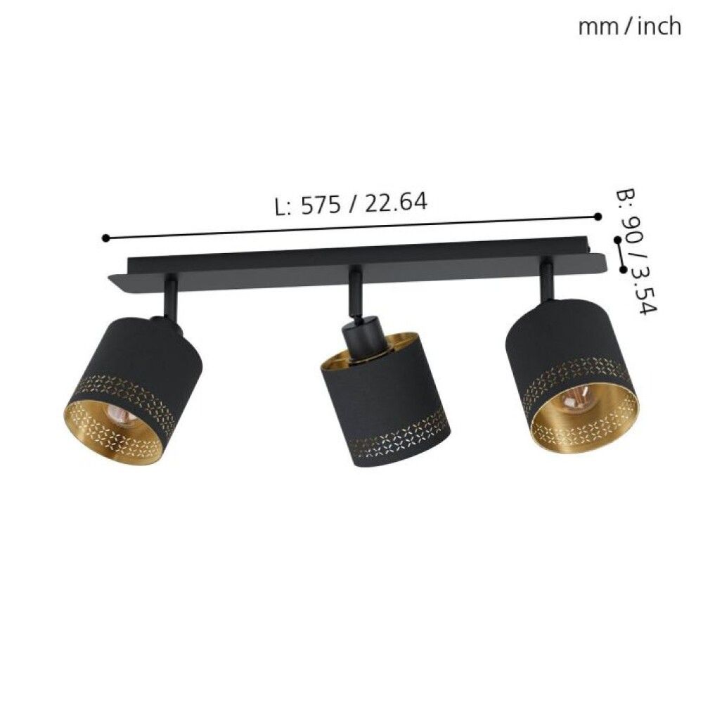 Kohtvalgusti Eglo Esteperra 3-osaline